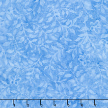 Enchanted Flutter Batiks - Butterfly & Leaves Blue Yardage