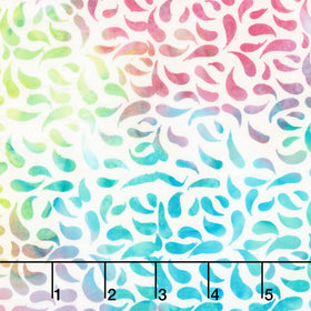 Paisley Pop Batiks - Paisley Petals Jellybean Yardage