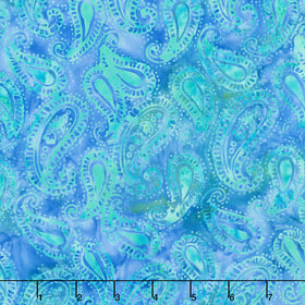 Paisley Pop Batiks - Paisley Multi Marbles Yardage