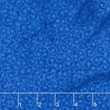 Paisley Pop Batiks - Dot Swirl Blue Harbor Yardage