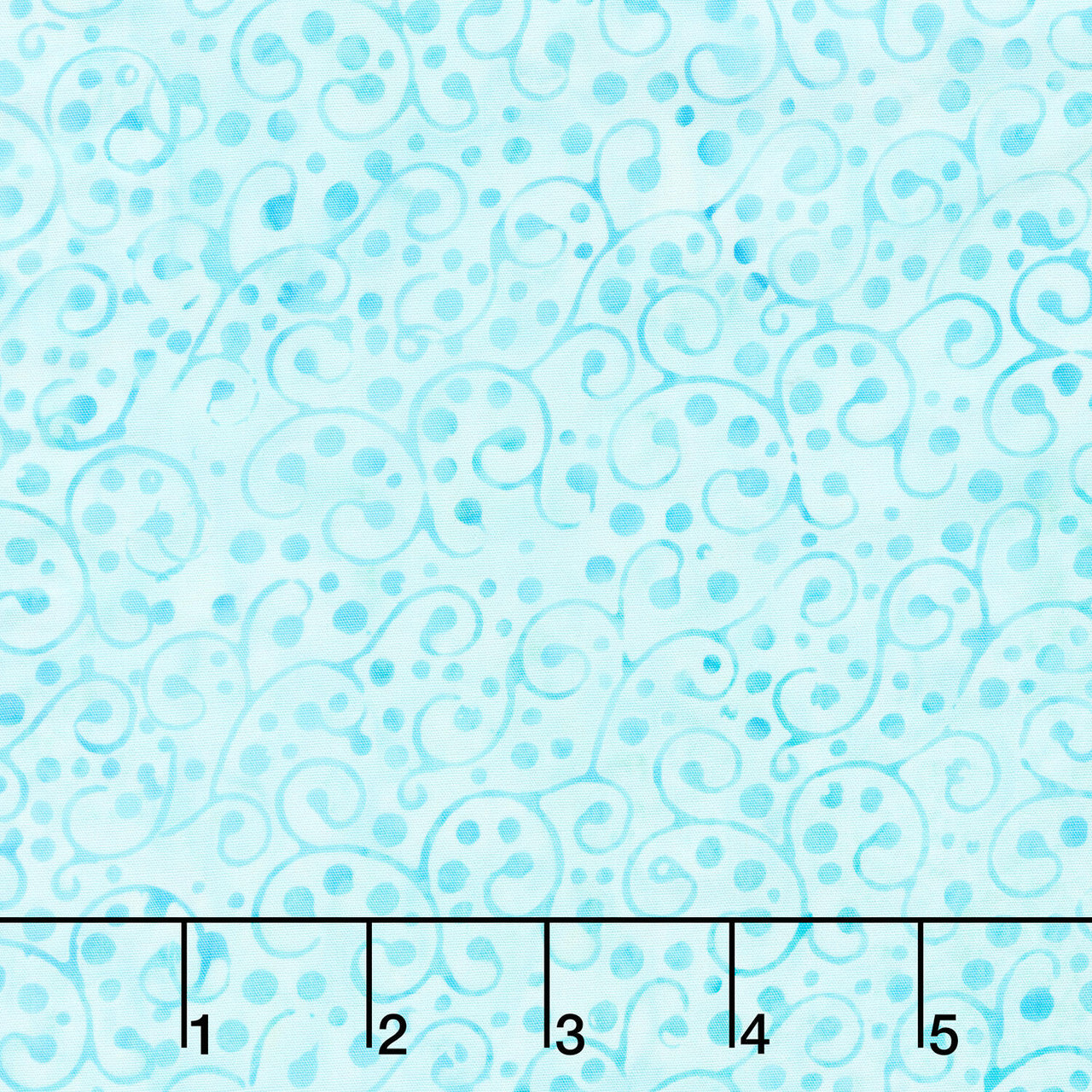 Paisley Pop Batiks - Dot Swirl Teal Aqua Yardage