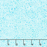 Paisley Pop Batiks - Dot Swirl Teal Aqua Yardage