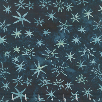 Starry Seas Batiks - Sea Stars Blue Storm Yardage