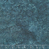 Starry Seas Batiks - Spiral Blue Midnight Blue Yardage