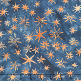 Starry Seas Batiks - Sea Stars Blue Orange Yardage