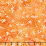 Starry Seas Batiks - Sea Stars Orange Cheddar Yardage