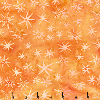 Starry Seas Batiks - Sea Stars Orange Cheddar Yardage