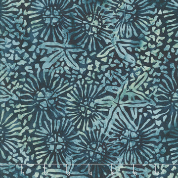 Starry Seas Batiks - Starfish Marine Blue Storm Yardage