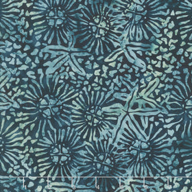 Starry Seas Batiks - Starfish Marine Blue Storm Yardage