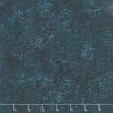 Starry Seas Batiks - Sea Weed Midnight Blue Yardage