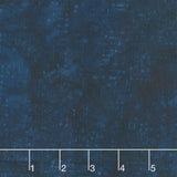 Missing You Batiks - Morse Code Words Blue Storm Yardage