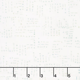 Missing You Batiks - Morse Code Words White Yardage