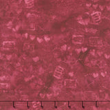 Missing You Batiks - Air Mail Love Red Burgundy Yardage