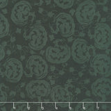 Boo Bash Batiks - Jack O Lantern Black Yardage