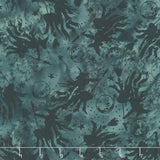 Boo Bash Batiks - Witches Moons Stars Grey Tin Yardage