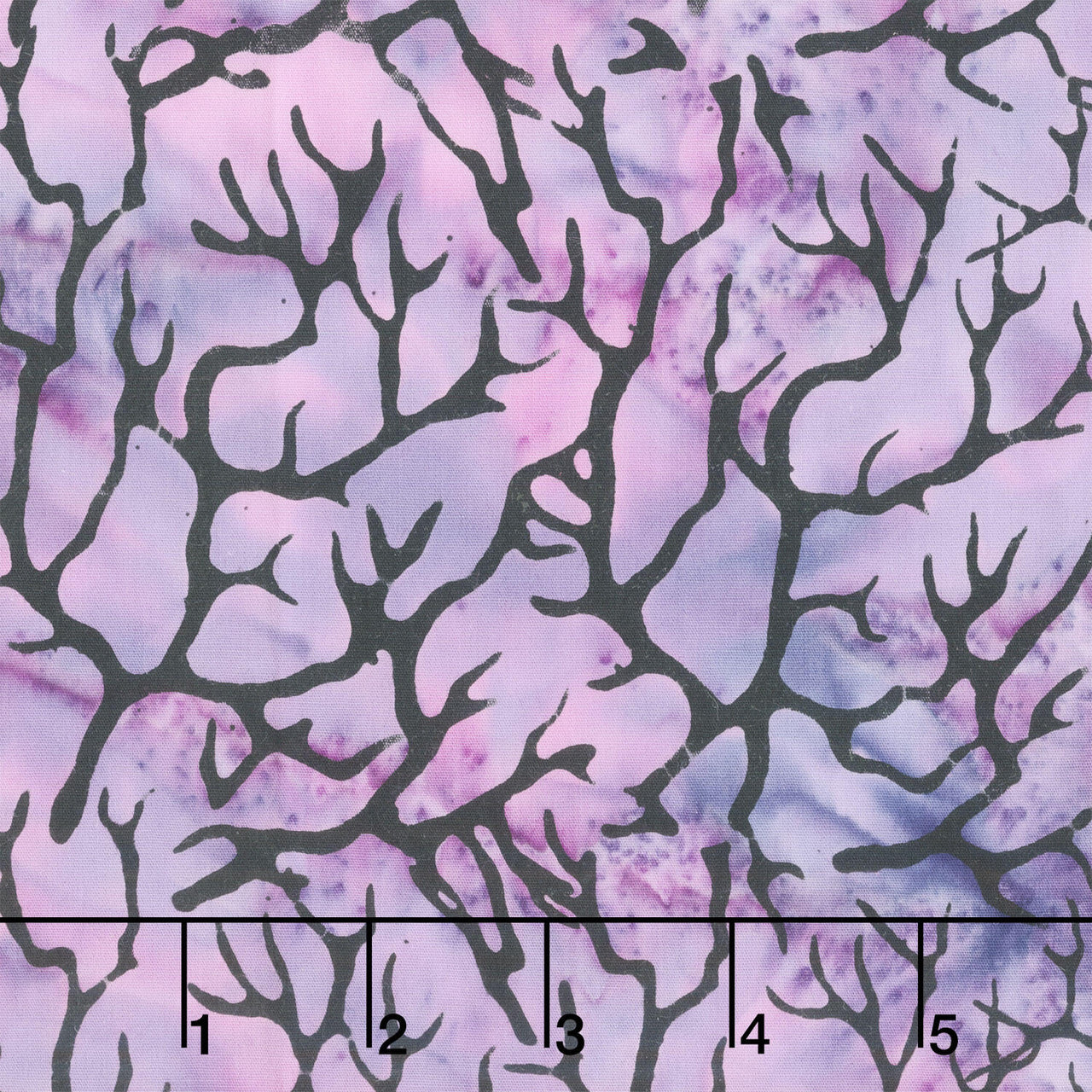 Boo Bash Batiks - Branches Purple Foxglove Yardage