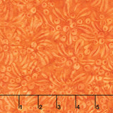 Autumn's Embrace Batiks - Berries Orange Vermillion Yardage