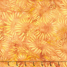 Autumn's Embrace Batiks - Large Wheat Sunflower Burnt Orange Yardage