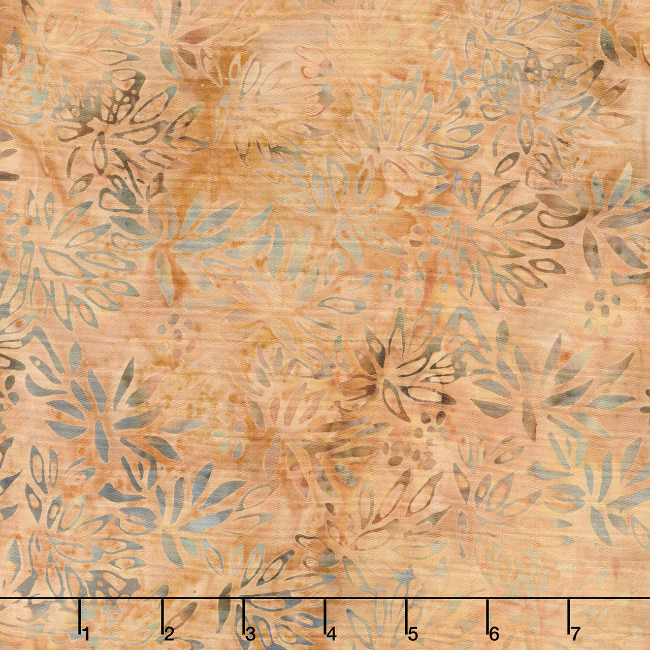 Autumn's Embrace Batiks - Leaves Brown Yardage