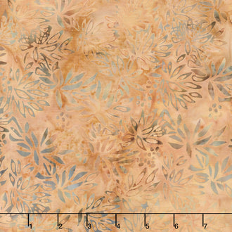 Autumn's Embrace Batiks - Leaves Brown Yardage
