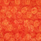 Autumn's Embrace Batiks - Zinna Orange Poppy Yardage