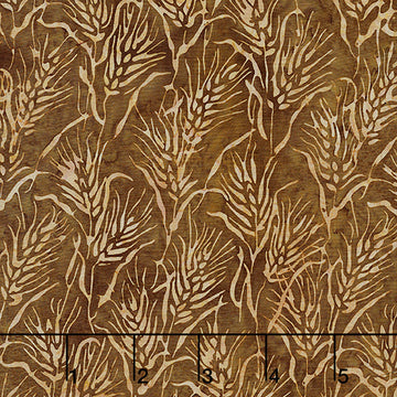 Autumn's Embrace Batiks - Wheat Brown Lizard Yardage