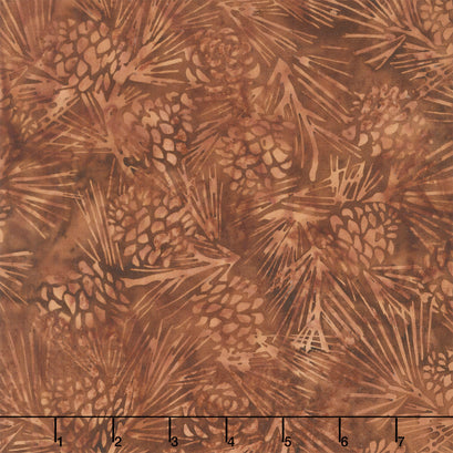 Autumn's Embrace Batiks - Pinecone Brownie Yardage