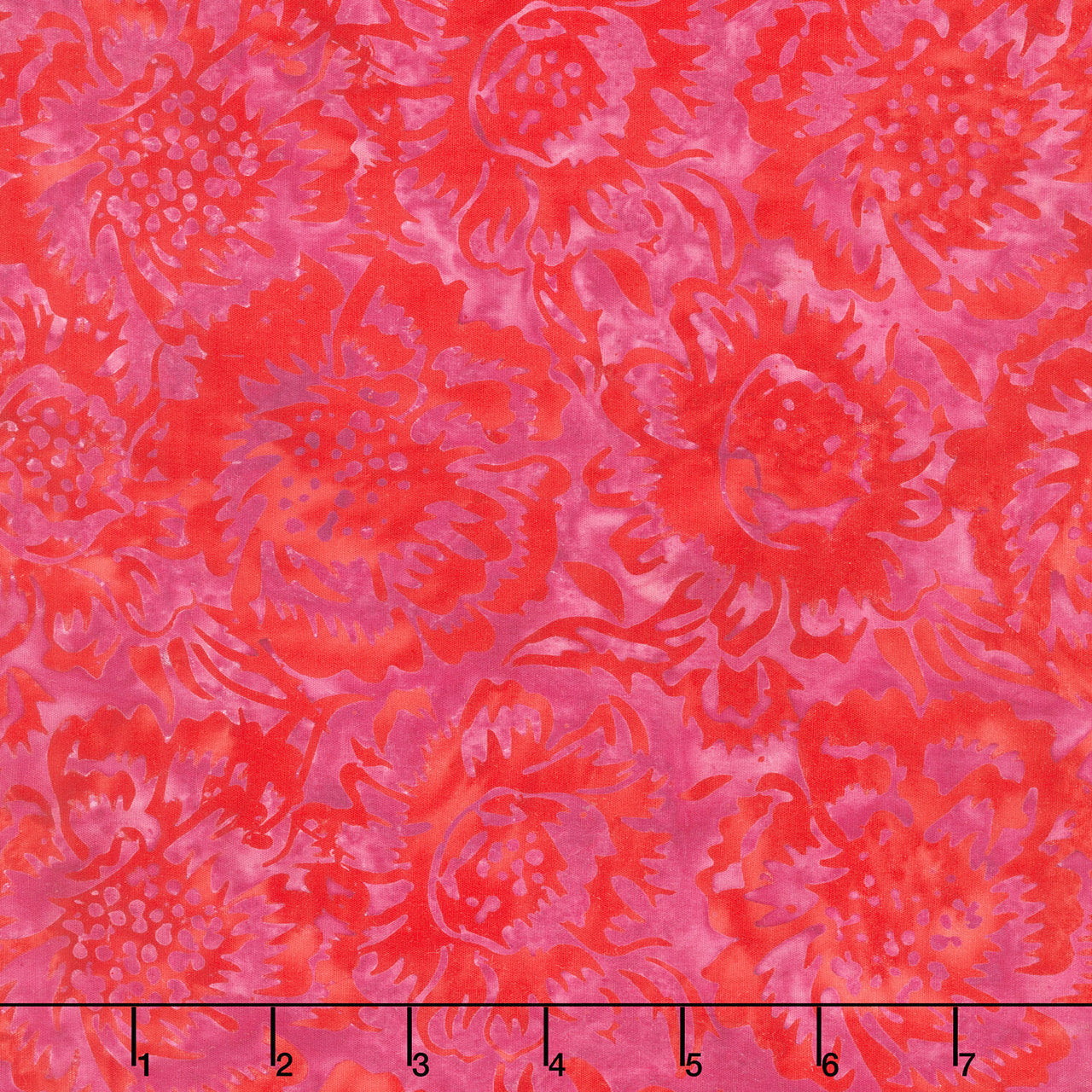 Posy Twist Batiks - Large Floral Purple Jelly Yardage