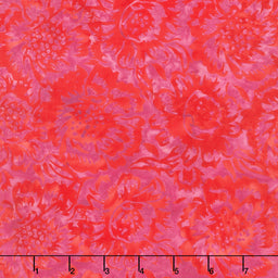 Posy Twist Batiks - Large Floral Purple Jelly Yardage