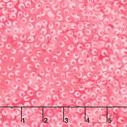 Posy Twist Batiks - Small Petals Pink Camelia Yardage
