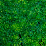 Springtime Bouquet Batiks - Flowers and Leaves Green Frog Yardage