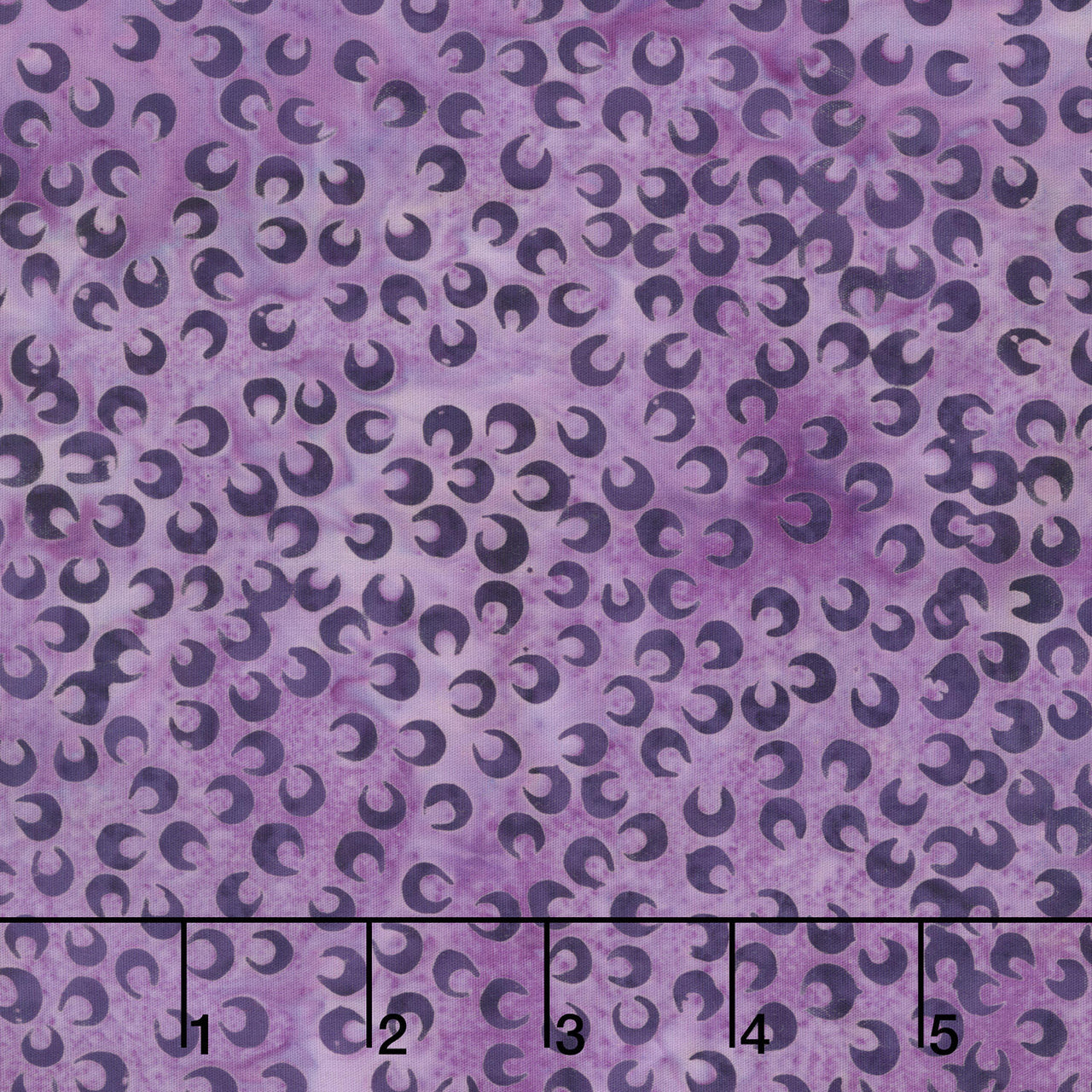 Springtime Bouquet Batiks - Small Petals Purple Urchin Yardage