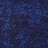 Countryside Charm Batiks - Large Floral Blue Storm Yardage