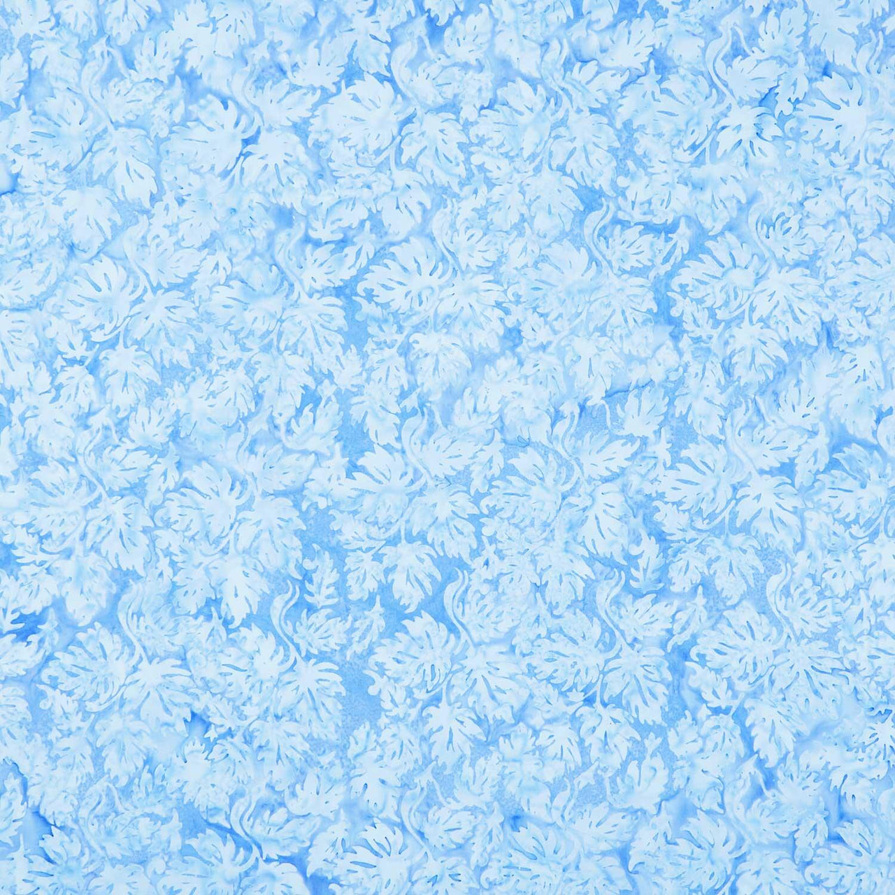 Countryside Charm Batiks - Condensed Leaves Blue Chambray Yardage