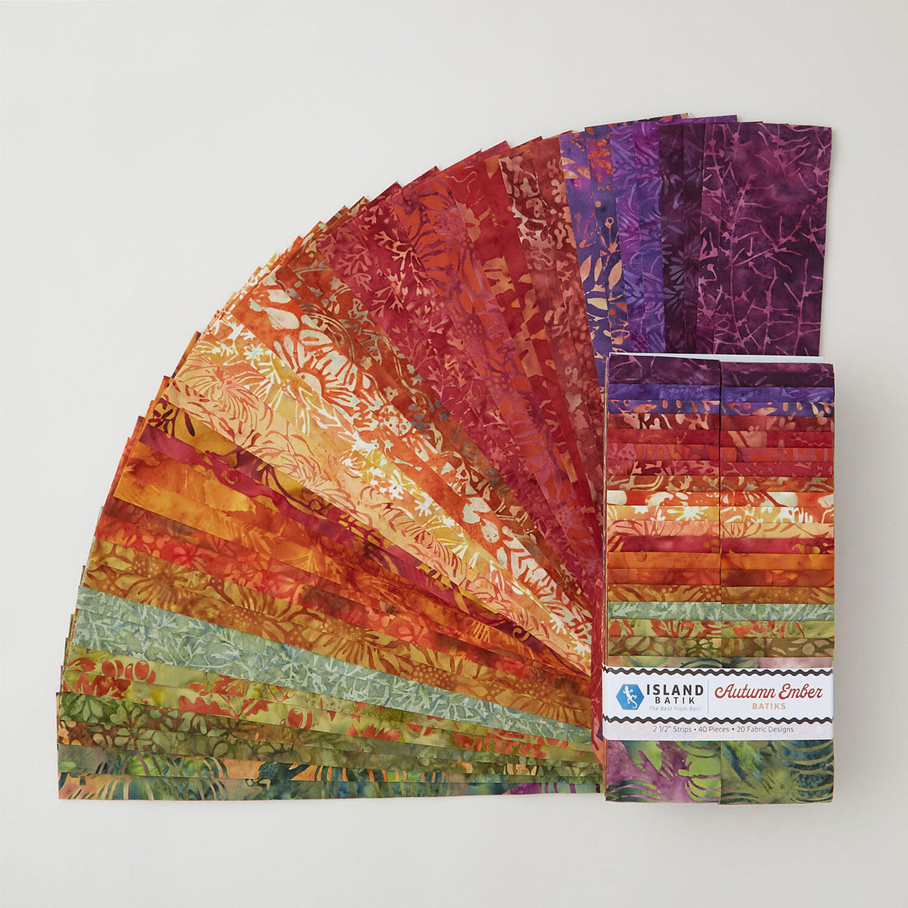 Autumn Ember Batiks Strips