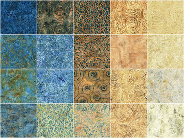 Stone Strata Batiks Strips