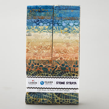 Stone Strata Batiks Strips
