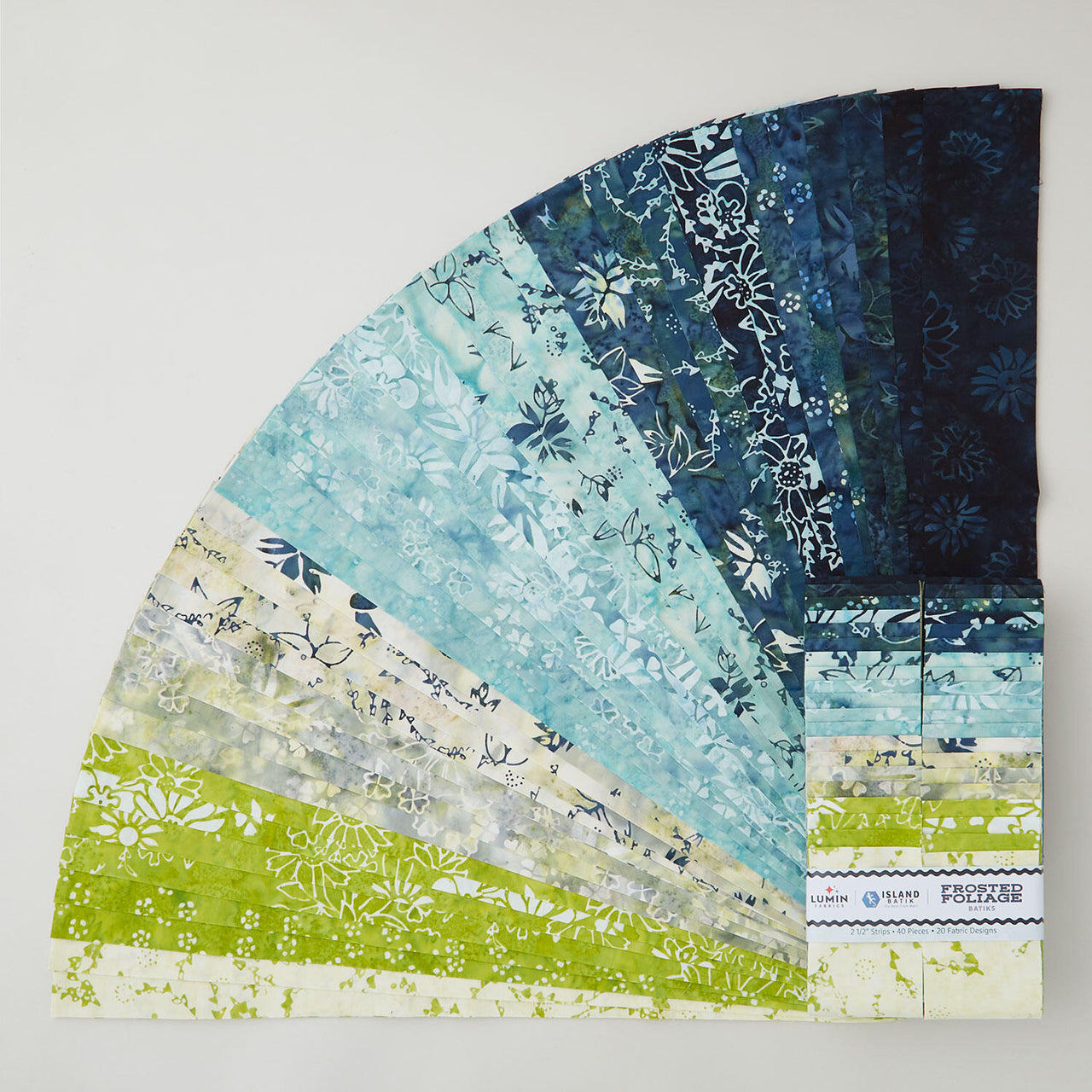 Frosted Foliage Batiks Strips