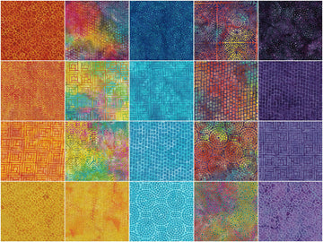 Broken Glass Batiks Favorites Strips