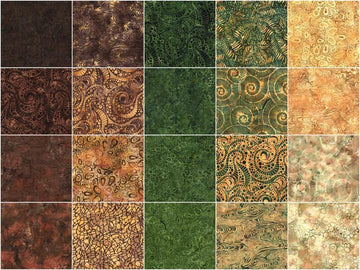 Earth Essence Batiks Strips