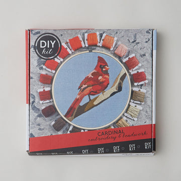 Cardinal Embroidery and Beadwork Kit