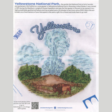 Yellowstone National Park Embroidery Kit
