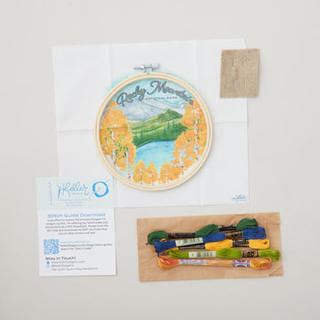 Rocky Mountain National Park Embroidery Kit