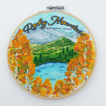 Rocky Mountain National Park Embroidery Kit