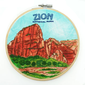Zion National Park Embroidery Kit