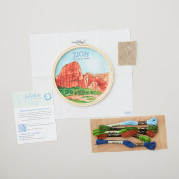 Zion National Park Embroidery Kit