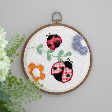 Bugs & Blooms Punch Needle Hoop Kit