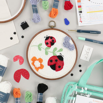 Bugs & Blooms Punch Needle Hoop Kit
