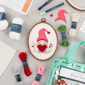 Be My Gnomie? Punch Needle Hoop Kit