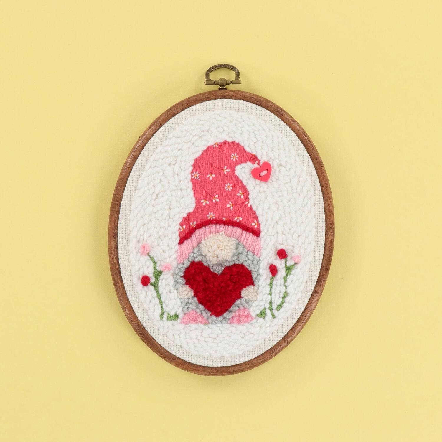 Be My Gnomie? Punch Needle Hoop Kit